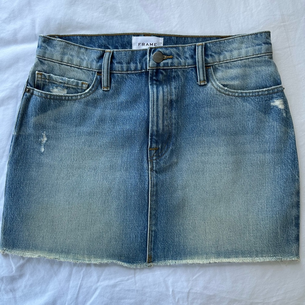 Frame denim mini skirt